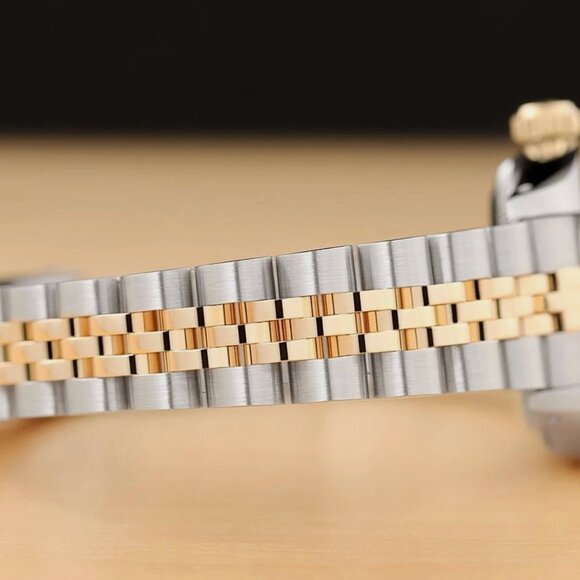 ROLEX LADIES 18K DATEJUST FACTORY DIAMOND ROMAN WATCH main image 4